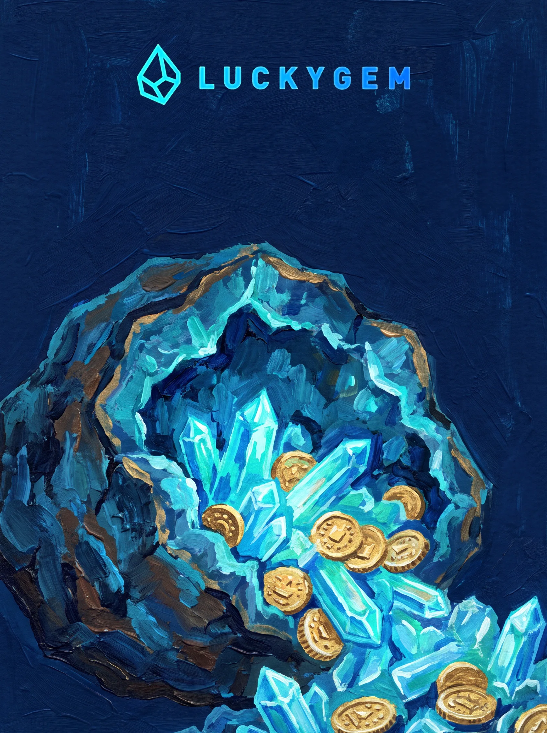 Lucky Gem welcome bonus with gold coins and crystals